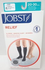 Jobst Relief Medical Knee Compression Stockings 20-30 mmHg Black MEDIUM