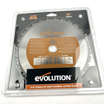 Evolution 10'' Multipurpose Carbide Saw Blade Dry Cut Steel Wood Plastic | New