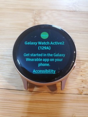 Samsung Galaxy Watch Active 2 -- 40mm Pink Gold Tone Tested Working As Pictured 