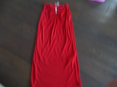 New Latest MOEVA Marsiela Red Strapless below knee Dress, sz S.
