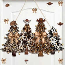 Thyle Christmas Door Decorations Western Wreath for Front Door... 