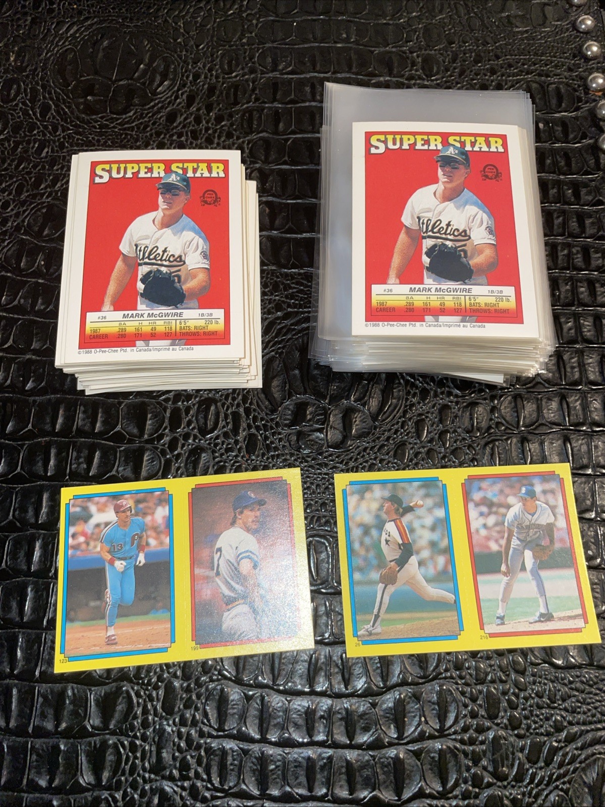1988 O-Pee-Chee Super Star Stickers - Mark McGwire #36 Athletics MLB 2 Different