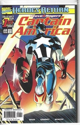 Captian America #1 JAN 1998 - Heros Return Comic Book - COMBINED SHIPPING