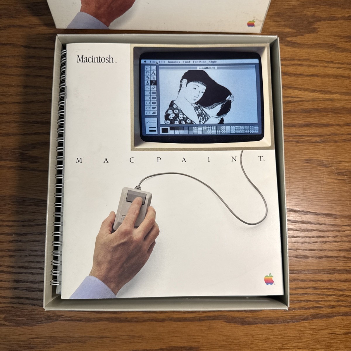 VTG RARE 1984 Macintosh 128K M0001 MacWrite MacPaint BOX Set! 1st