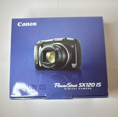 Canon PowerShot SX120 IS Black Compact Camera 10MP 10x Zoom 3'' Flash AA
