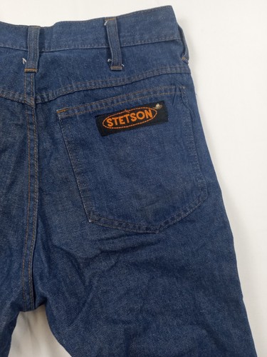 Vintage Stetson Damen Jeans Dark Wash Reißverschluss 27x31 LESEN - Bild 3 von 7