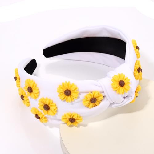 MOLOCH Flower Headband for Women Summer Beach Accessories Outfits Beaded - Bild 3 von 5