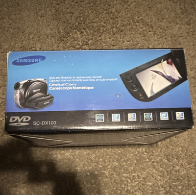 Samsung SC-DX103 SC Series Handheld DVD Camcorder Black Standard Definition