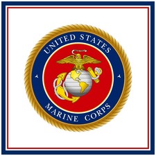 US American Marine Corps Crest Emblem Insignia Counted Cross Stitch Pattern