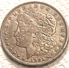 1921 P Morgan circulated with good features & eye appeal free ship Sigma tested+