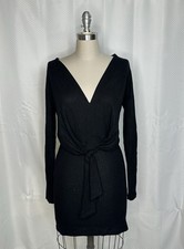 NWT NEW WITH TAGS FREE PEOPLE BLACK TIE SWEATER DRESS SIZE SMALL S $98