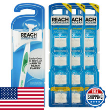 Reach Ultraclean Access Flosser Bundle Unflavored Plaque Remover For Teeth For