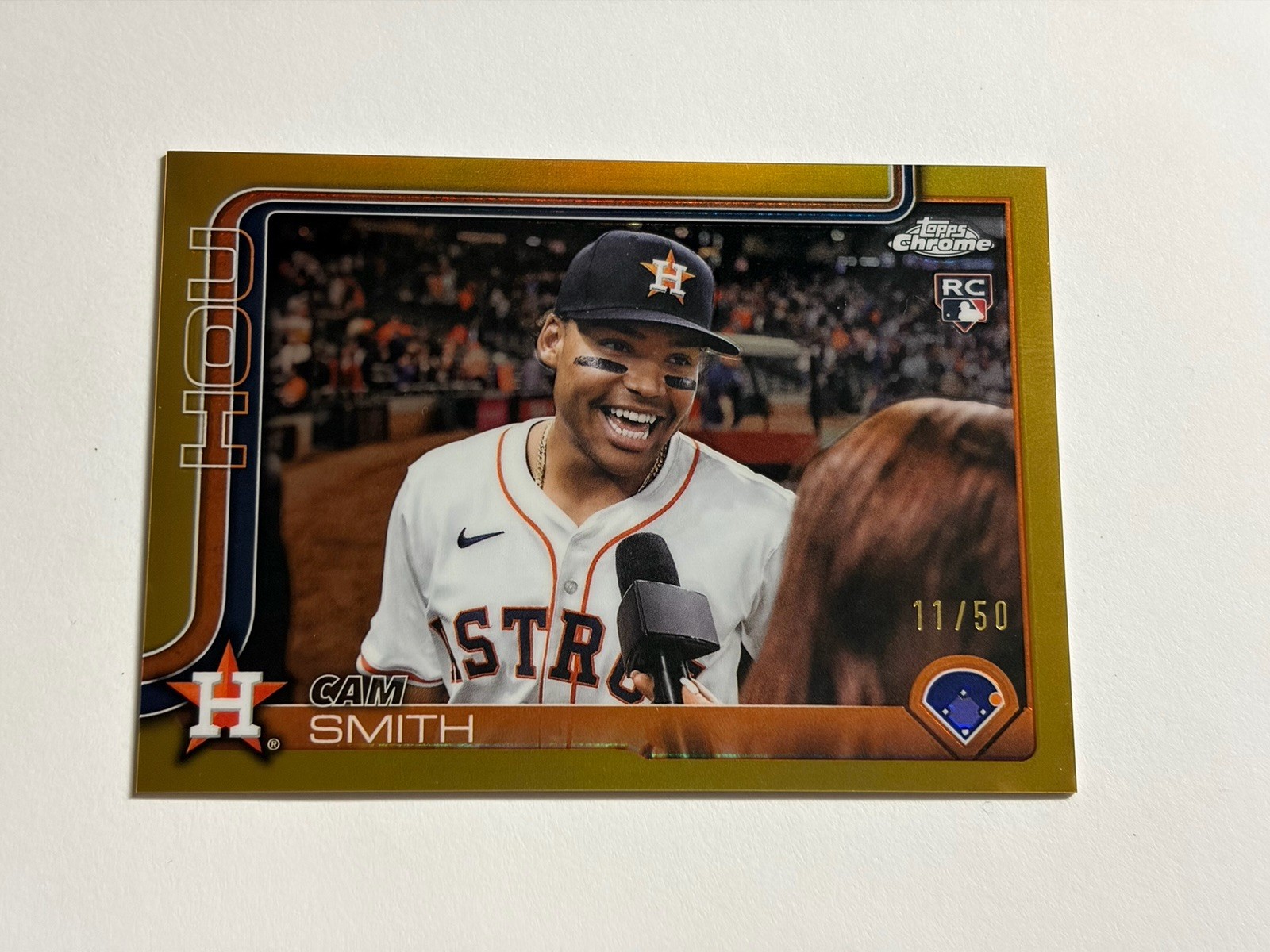 Cam Smith GOLD /50 #USC145 RC IMAGE VARIATION 2025 Topps Chrome Update Astros 
