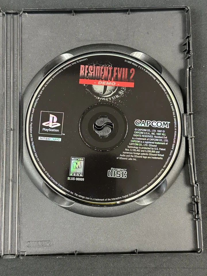 RARE Resident Evil 2 Demo Disc (Sony PlayStation 1, PS1 1999) Game Disc TESTED - Image 2 of 4