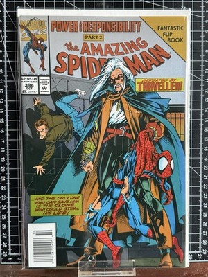 MARVEL  : AMAZING SPIDER-MAN # 394 1994 MICHELINIE  + BAGLEY METALLIC FLIP BOOK