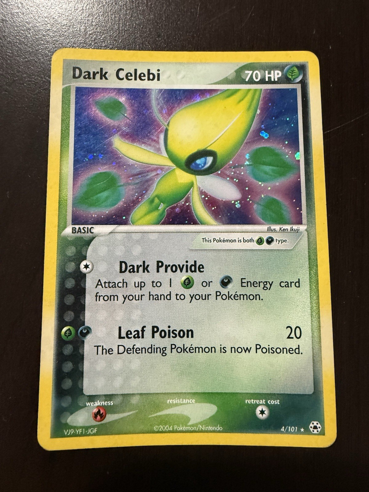 Pokemon TCG Dark Celebi Holo Card 4/101 Hidden Legends Series