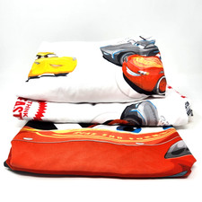 Sheet Set Cars Disney Pixar Twin Flat and Fitted Pillow Case Lightning McQueen