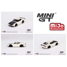 Mini GT 1/64 Nissan Skyline Kenmeri Liberty Walk White Blister Packaging Diecast