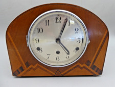 (C) Art Deco Foreign Made Mechanical Westminster Chime Mantel Clock