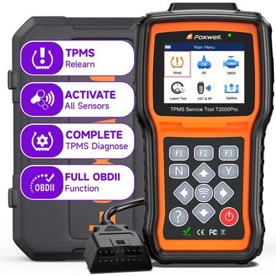 Foxwell T2000 PRO Tire Pressure Tool Activate Sensors Programming TPMS Relearn
