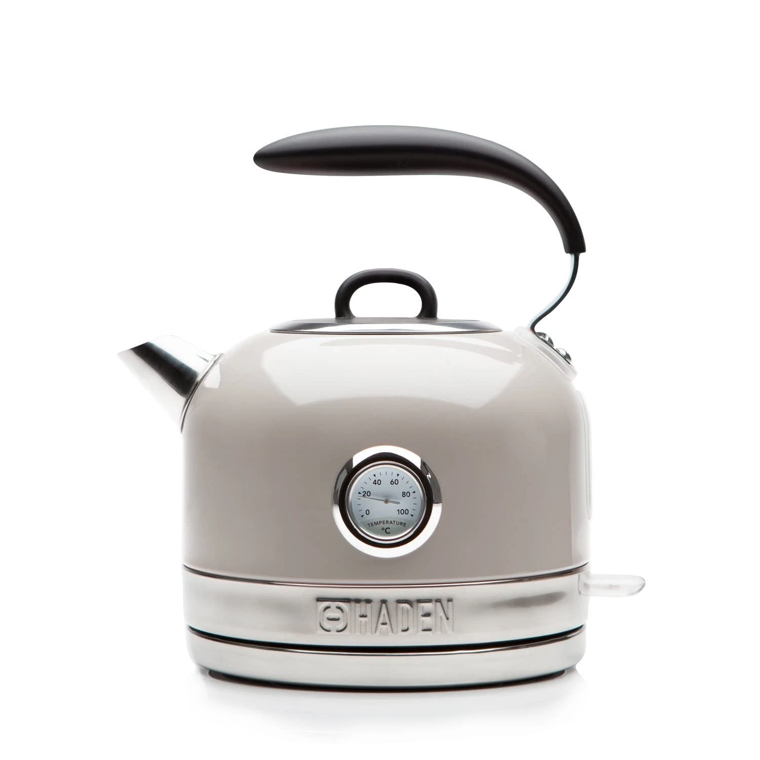 Haden Jersey Stainless Steel Kettle - 3000W Rapid Boil 1.5 Litres, Putty
