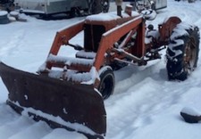 1950s Wd 45 Allis Chalmers Tractor,  Chains,  And Snow Blade, Bucket