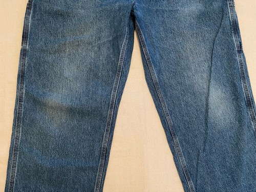 Carhartt Mens Original Dungaree Fit Carpenter Jeans Denim Blue 38(37)x30 B13-DPS - Picture 5 of 20
