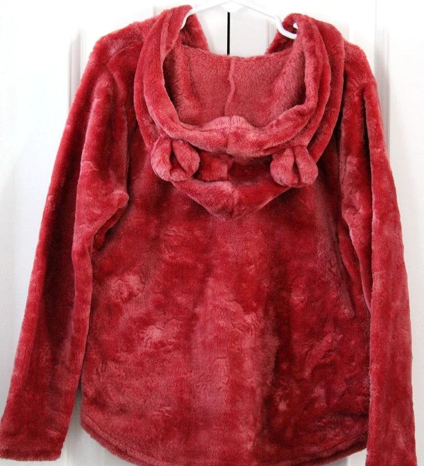 Suéter de gamuza roja para niña (TALLA: 7) Foto 3 de 3