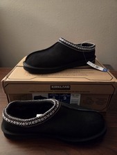 Kirkland Signature Black Unisex Shearling Slipper EU 40 Men's US 8 Women's US 9