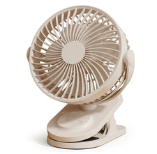 Compact Clip on Fan 4000mAh 6 Inches Portable Personal Fan - Beige