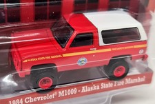 Greenlight 1/64 Chevrolet M1009 1984 Alaska State Fire Marshal Diecast Model Car