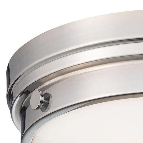 Minka Lavery 823 Vantage 2 Light 13"W Flush Mount Ceiling Fixture - Coal - Picture 2 of 3