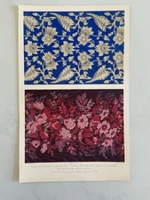 Antique Victorian Textile Print – Silk Brocades by Campbell, Harrison & Lloyd 