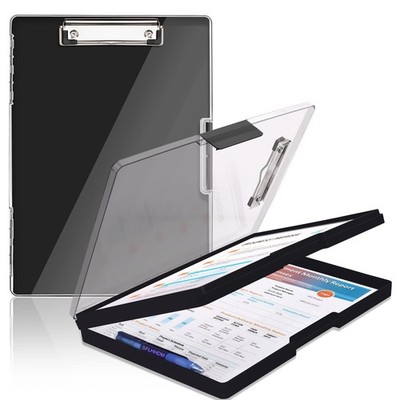 SFLHHDM Clipboard with Storage,Heavy Duty Clip Boards 8.5x11 with 2 Storage C...