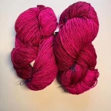 MADELINETOSH FINGERING YARN  2 Skeins "Lolita" 80/10/10 Merino Cashmere Nylon