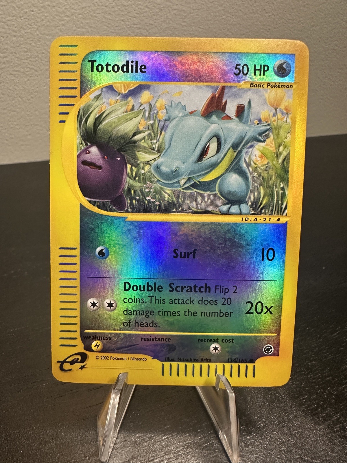 Totodile 134/165 Expedition Base Set Reverse Holo Pokemon TCG - NM