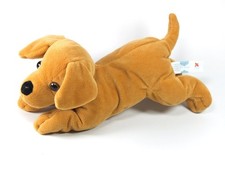 Doudou Peluche chien marron Nicotoy Simba allongé 25 cm 587/0105