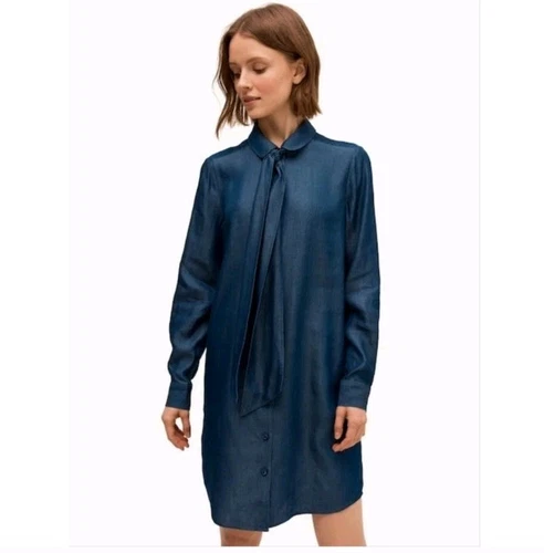 Abito Camicia Kate Spade Manica Lunga Denim Chambray Griffin