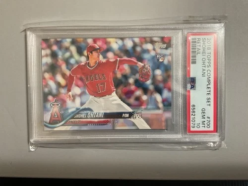 2018 Topps Complete Set Retail RC Shohei Ohtani #700 PSA 10 GEM MINT