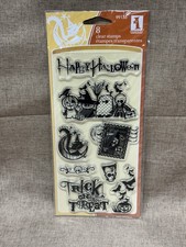Inkadinkado Clear Stamps - Trick Or Treat, Halloween