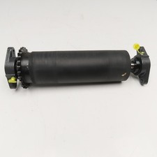 3-7/16" OD Lagged Crowned Conveyor Belt Drum #40 Chain Drive Roller 14-3/4" OAL
