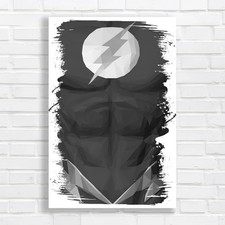 Vibrant Lightning Flash Abstract Black White Canvas Print Large Picture Wall Art