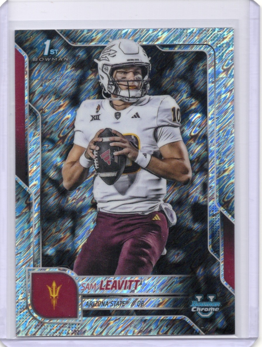 2025 Bowman U Chrome Sam Leavitt 1st Bowman Shimmer Refractor