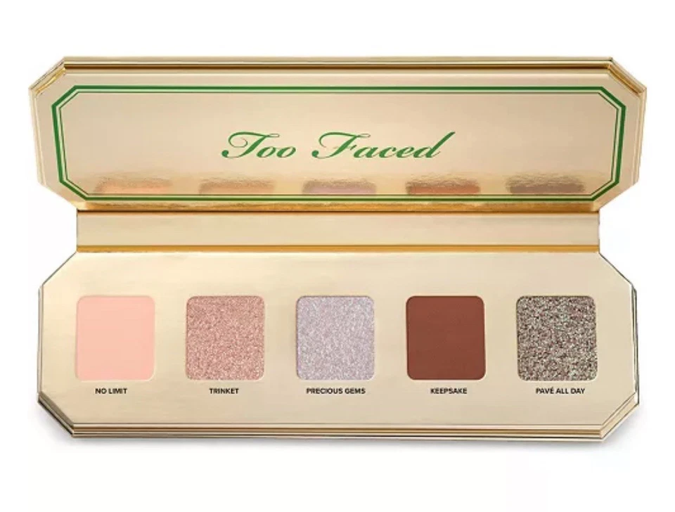 TOO FACED PRECIOUS GEMS EYE SHADOW PALETTE LIMITED EDITION 5 SHADES + BRUSH NIB - Image 3 of 4