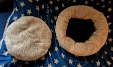 Plüsch Hundebett Katzenbett Donut Kissen Kuschelbett Hundekorb Katzenkorb Bett