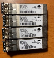 Lot of 4 Brocade 57-1000114-01 10GB 10GBASF-SWL SFP