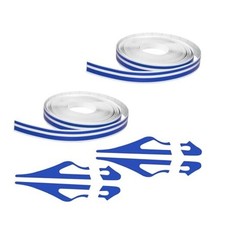 2PCS Car Pinstriping Tape, Car Stripe Decals, Vinyl Automotive Pinstriping Blue