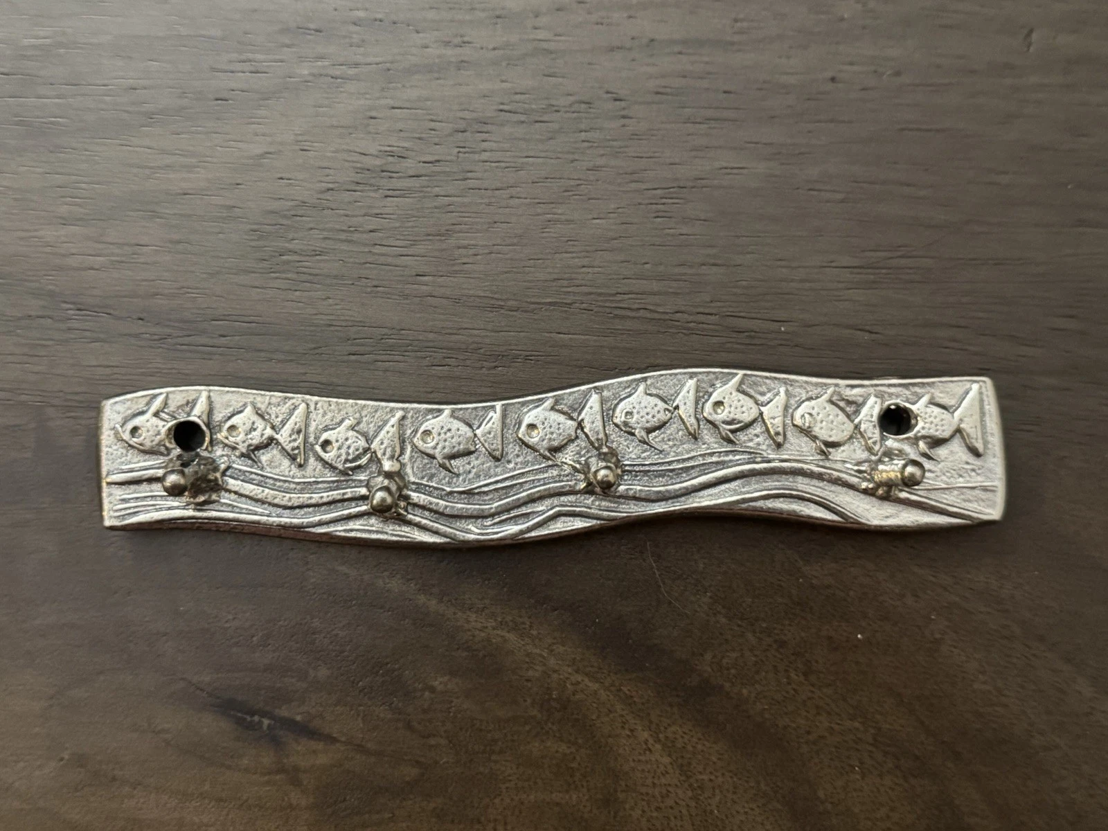 Crosby & Taylor Tin Woodsman Pewter Fish 4 Hooks for Measuring spoons