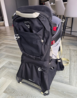 Osprey Poco Plus Baby Backpack Child Carrier Black/Grey Storage Pocket