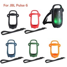 For JBL Pulse 6 Portable Speaker Silicone Case w/Shoulder Strap Protective Cover